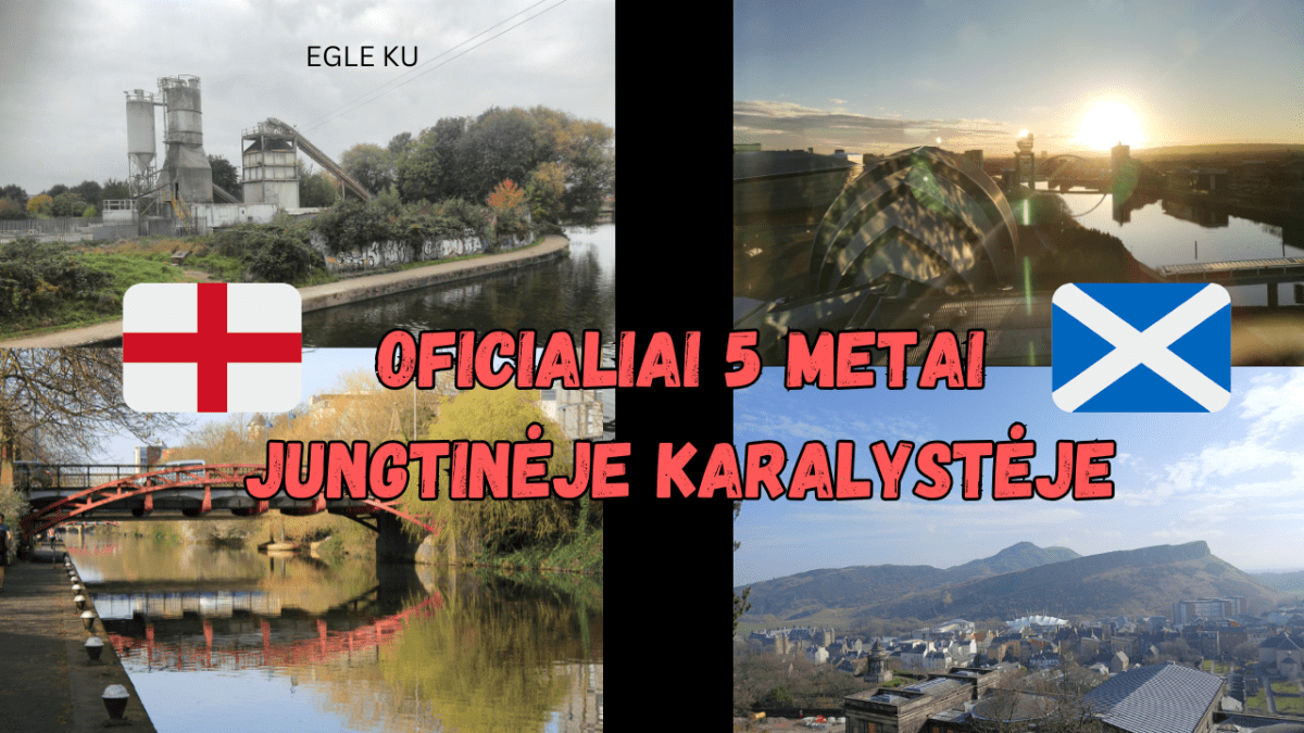 Oficialiai penki metai gyvenant Jungtinėje Karalystėje