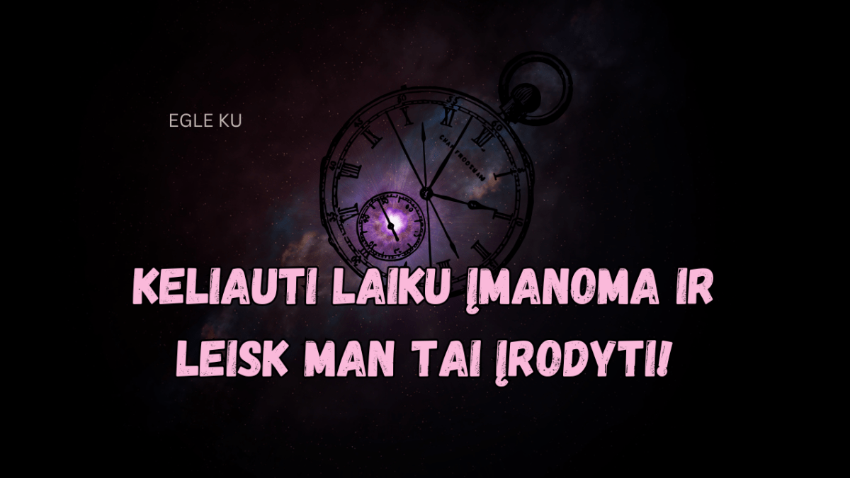 Keliauti laiku įmanoma ir leisk man tai įrodyti!