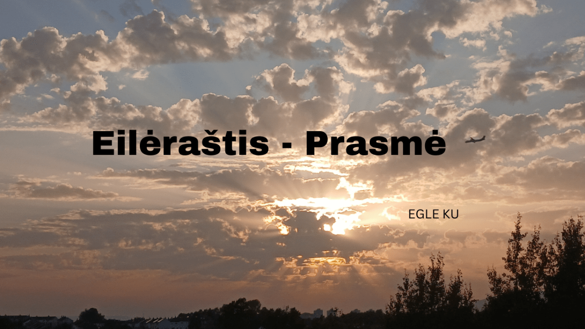 Eilėraštis – Prasmė